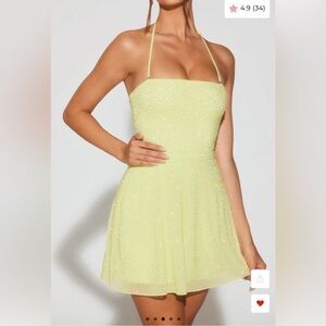 NWT Oh Polly Salerno Embellished mini dress